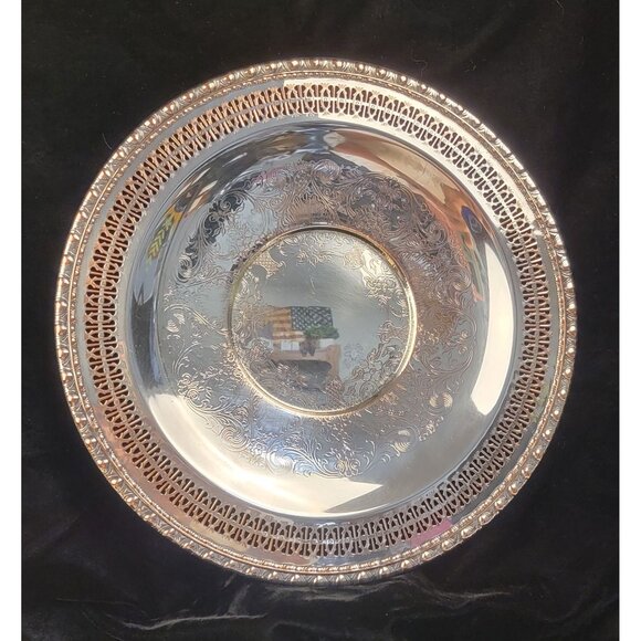 Vintage International Silver Company silver plated tray - Picture 2 of 12